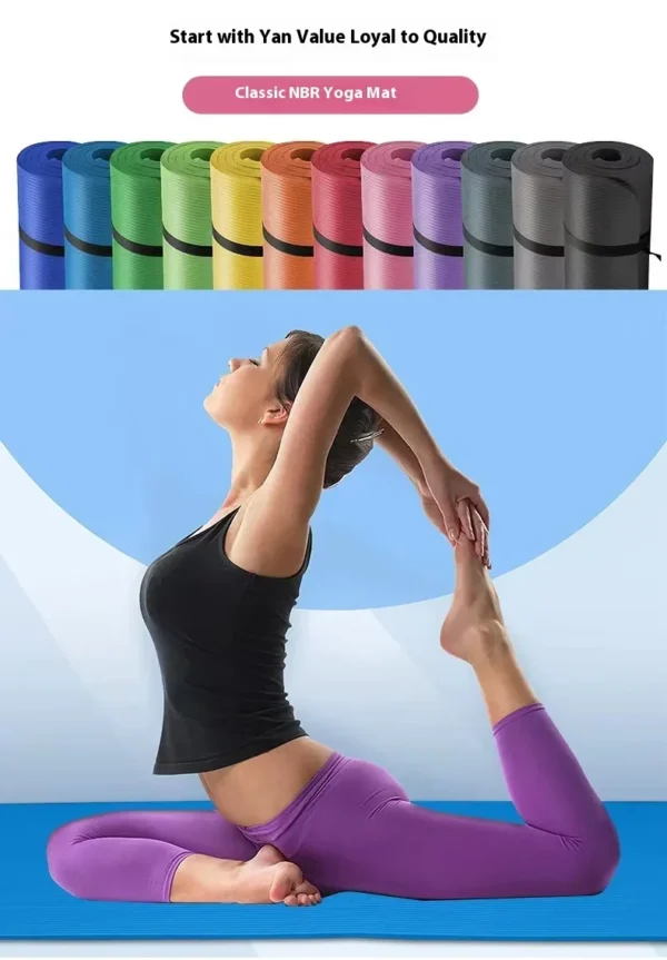4-10MM Anti-Skid Yoga Mat - Image 2